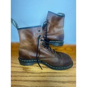 DR. Doc Martens Men's Size 11 The ORIGINAL Brown Leather Vintage